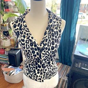 Mob Wife Cheetah Print Vest